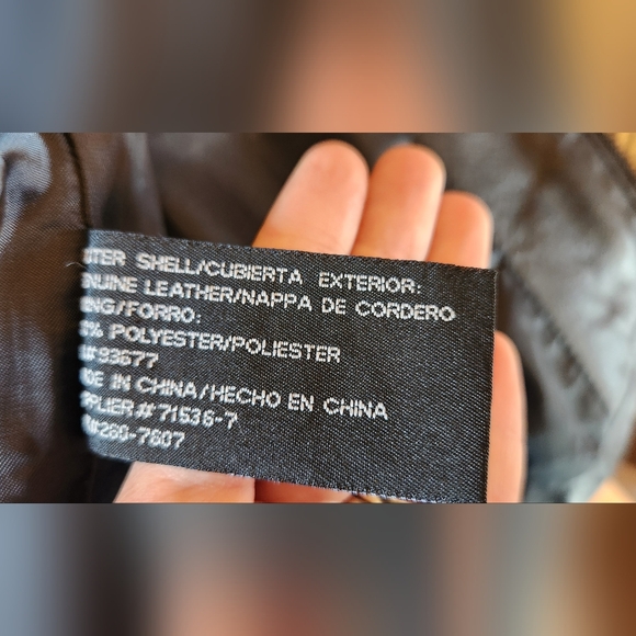 Worthington Genuine Lambskin Leather Jacket Size Medium Black Y2K - Picture 9 of 11